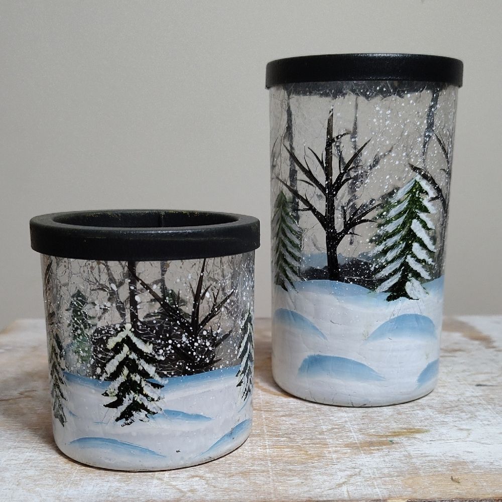Yankee Candle Winter Forest Candle Holders Tealight. Ch2